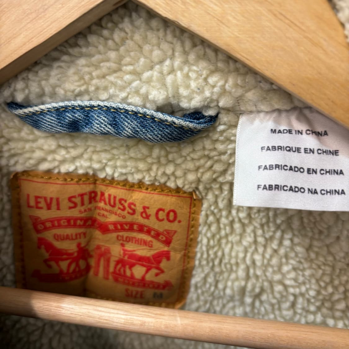 리바이스 쉐르파 데님 트러커 자켓 M 상품이미지6