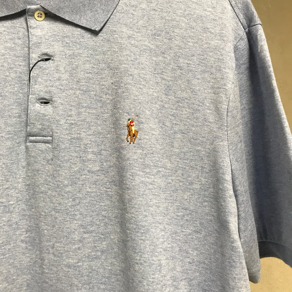 폴로 랄프로렌 PK 반팔 카라티 스카이블루 L 상품이미지4