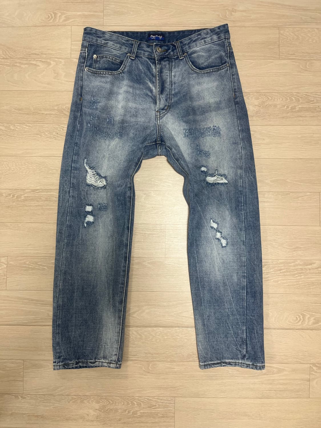 펜필드 위시드 데미지 셀비지 데님팬츠 인디고 상품이미지6