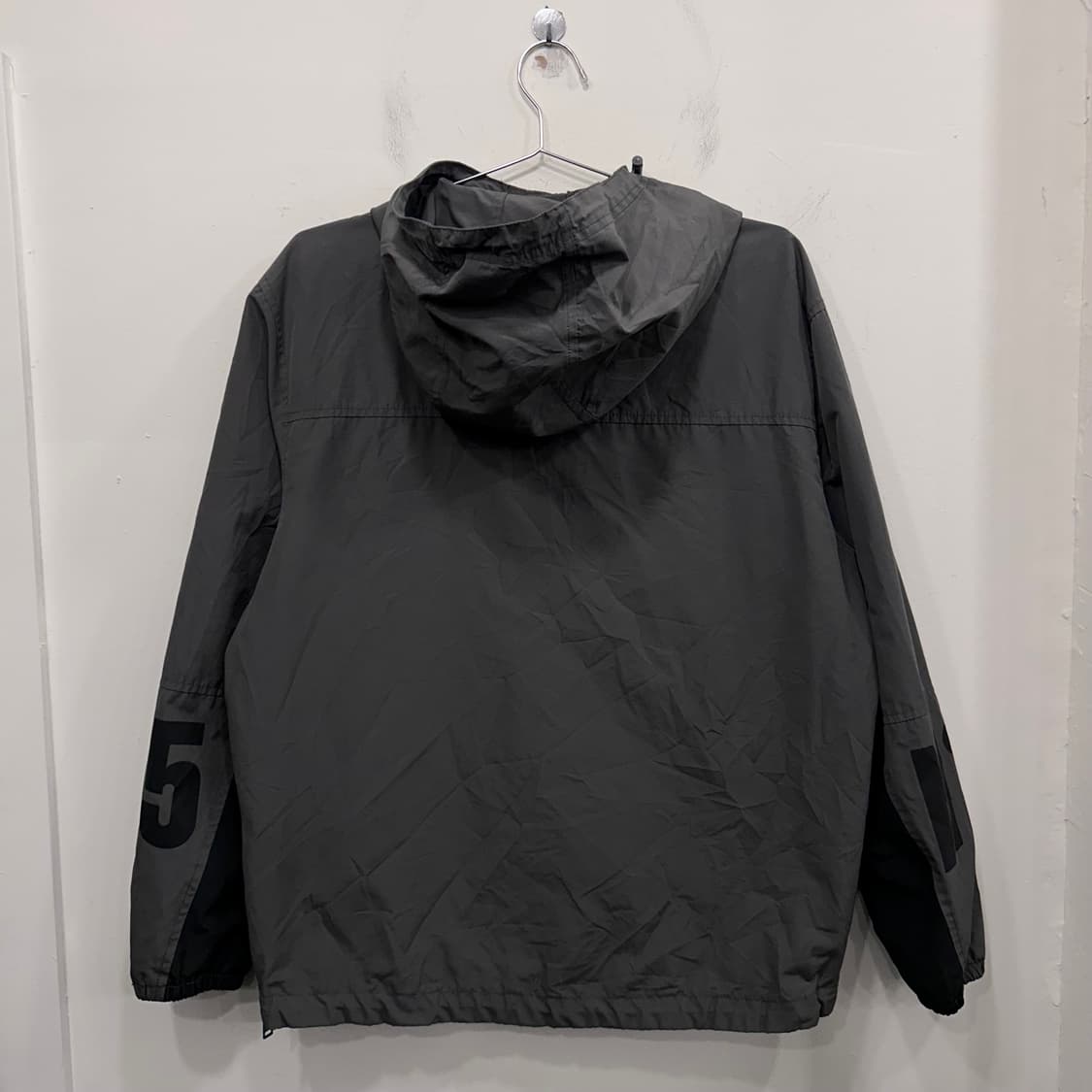 어드바이저리 배색 로고 나일론 후드 아노락 상품이미지5