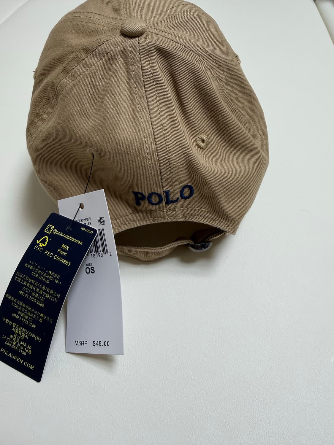 폴로 랄프로렌 볼캡모자 (진베이지)(새상품) 상품이미지2