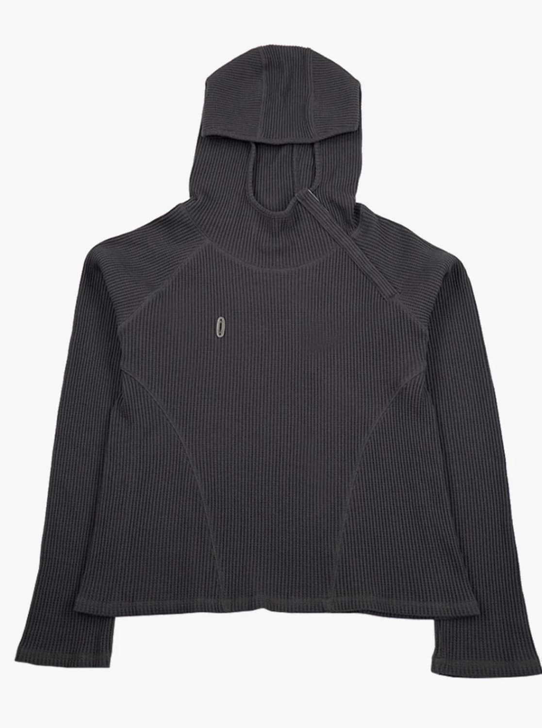 HALOMINIUM SLIM WAFFLE HOODIE 상품이미지1