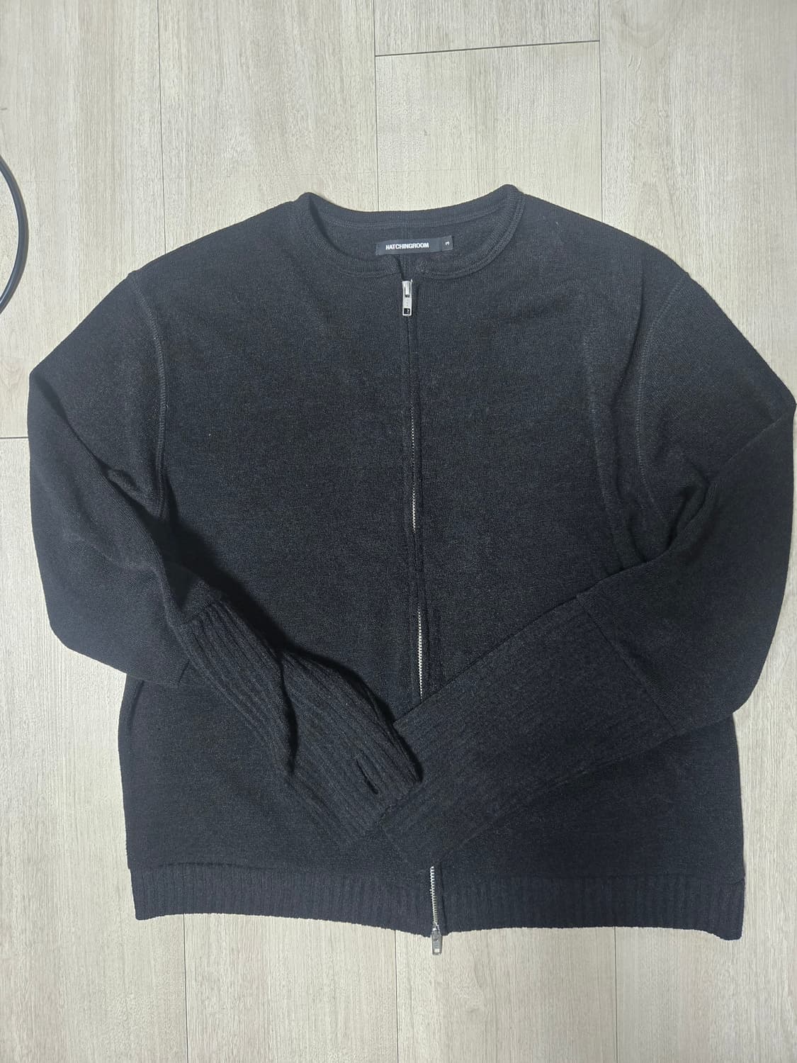 해칭룸 Layer Cardigan Ash Black 상품이미지2