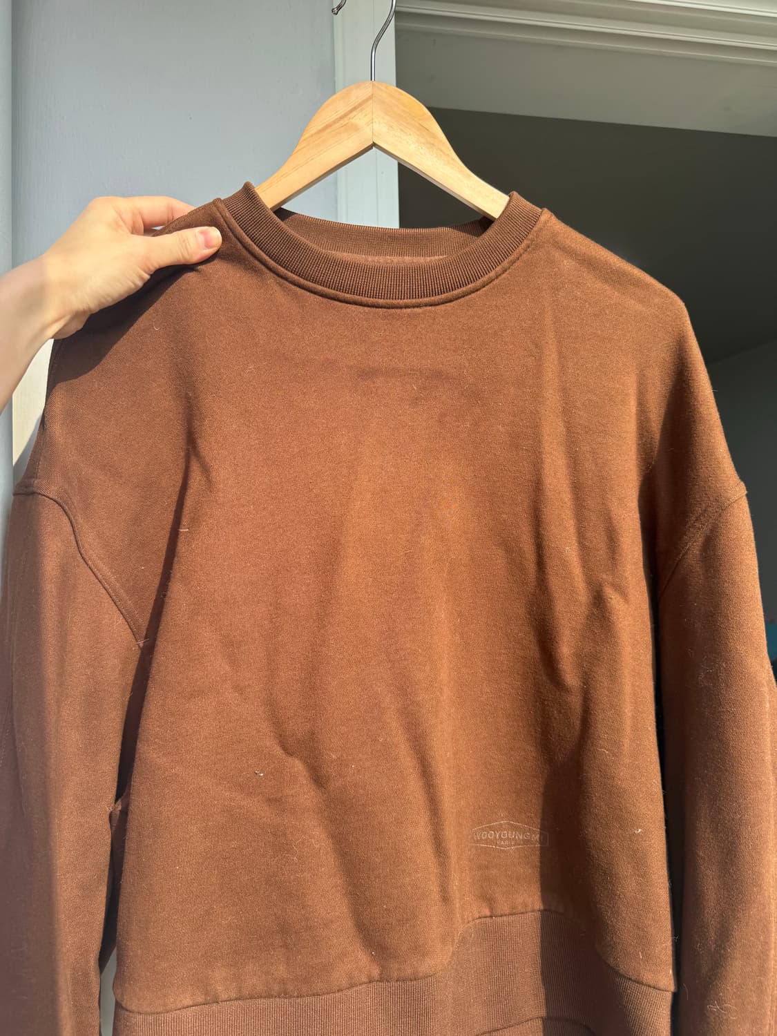 우영미 브라운 맨투맨 38사이즈 상품이미지6