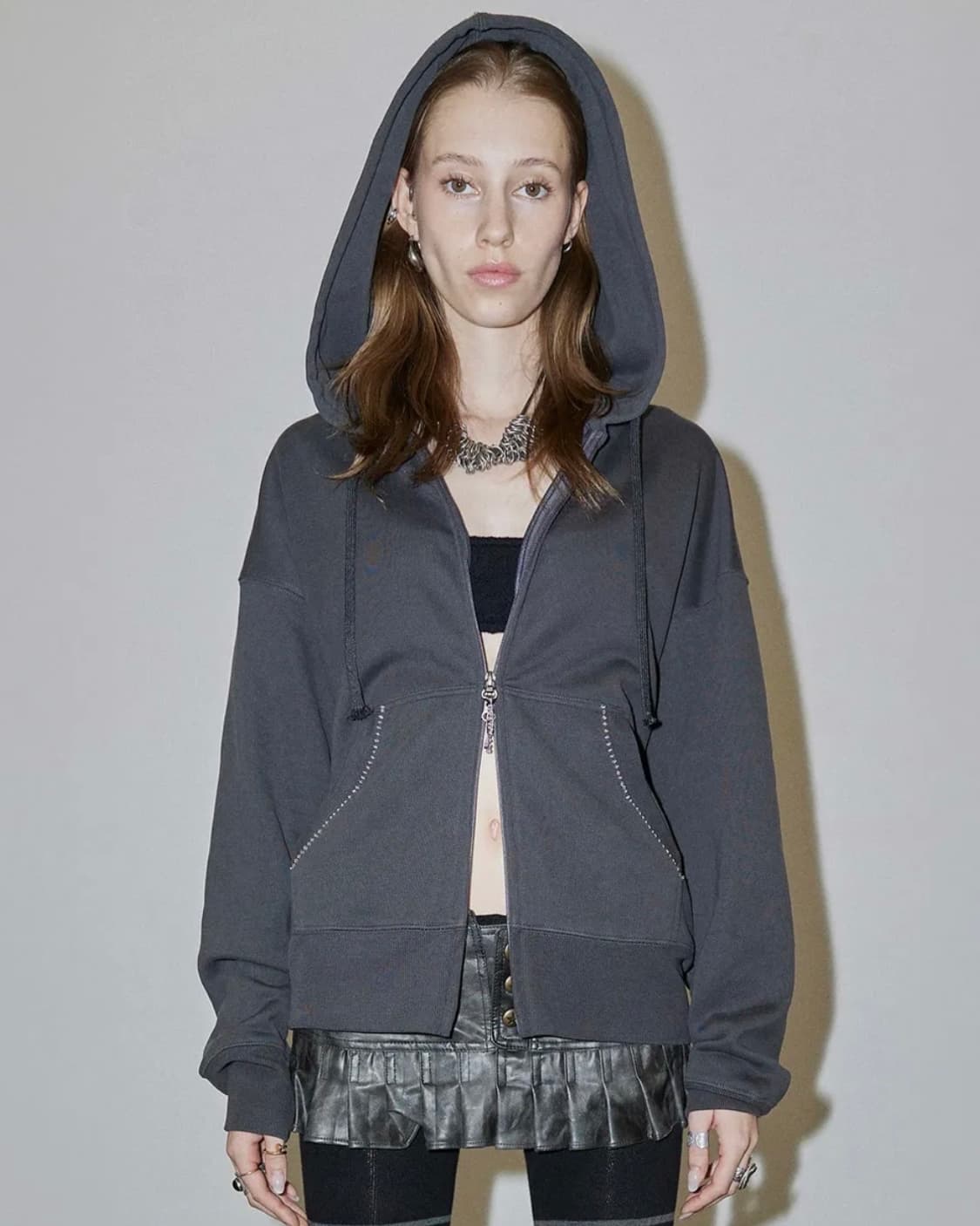 스컬프터 후드 집업 상품이미지2