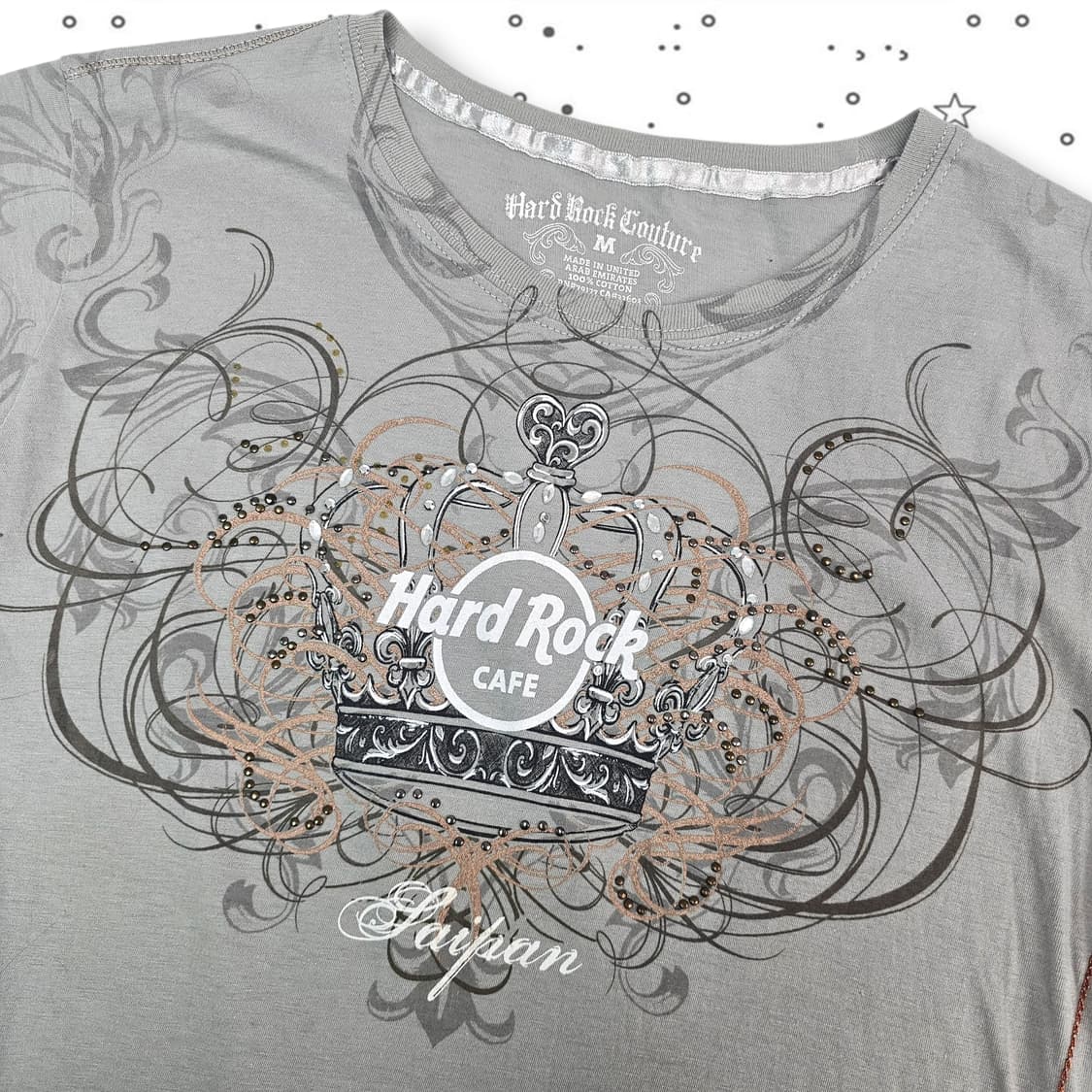 M Hard Rock cafe 하드락 카페 슬림 반팔 티셔츠 상품이미지2