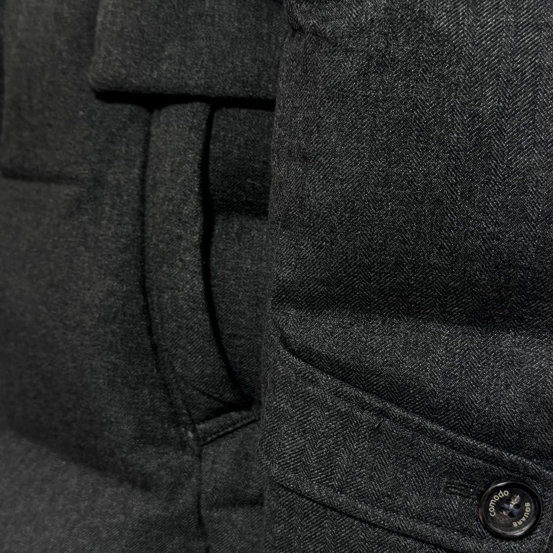 (95) 코모도스퀘어 차콜 슈퍼 프리미엄 다운 패딩 상품이미지6