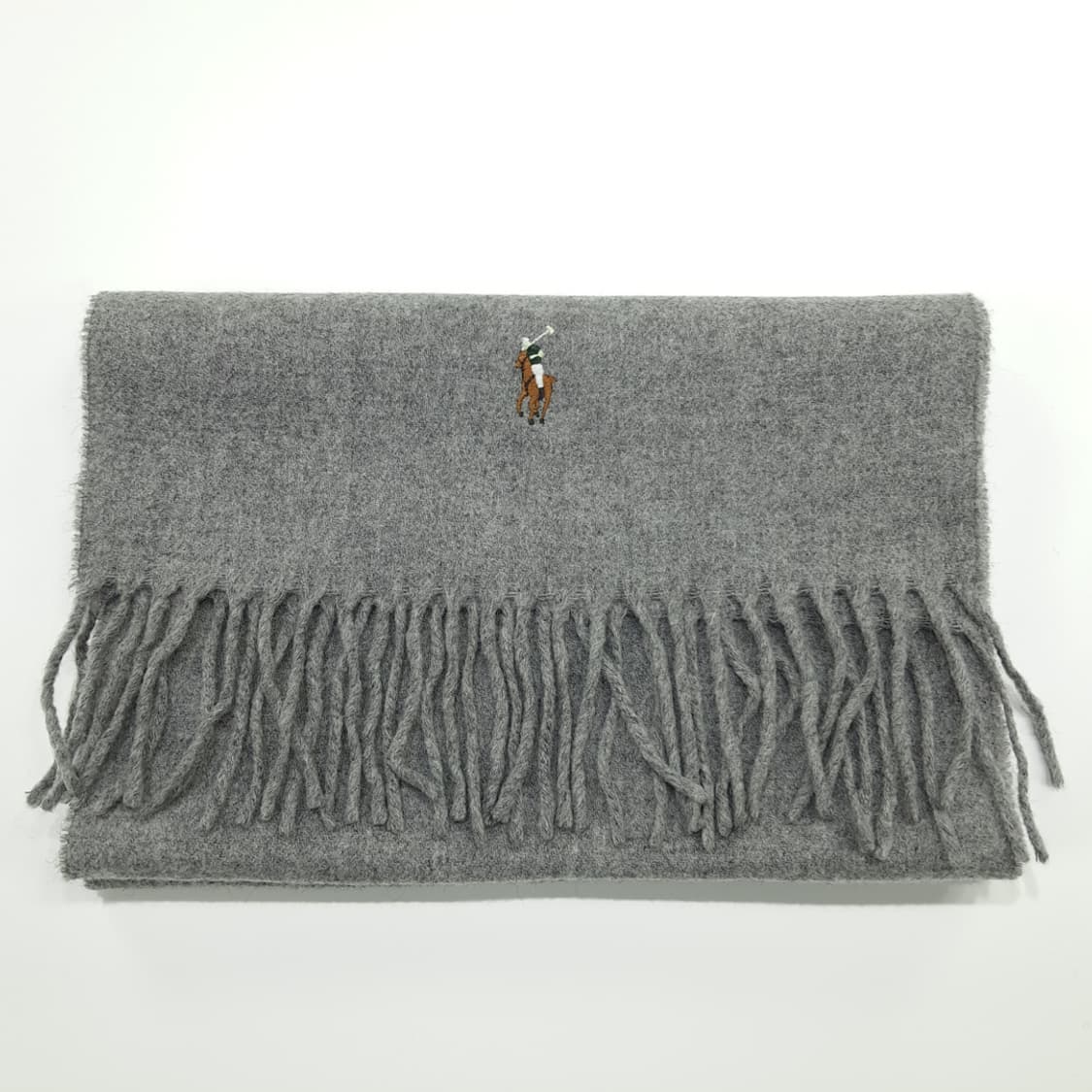 MX208 폴로 랄프로렌 그레이 버진울 목도리 머플러 상품이미지7