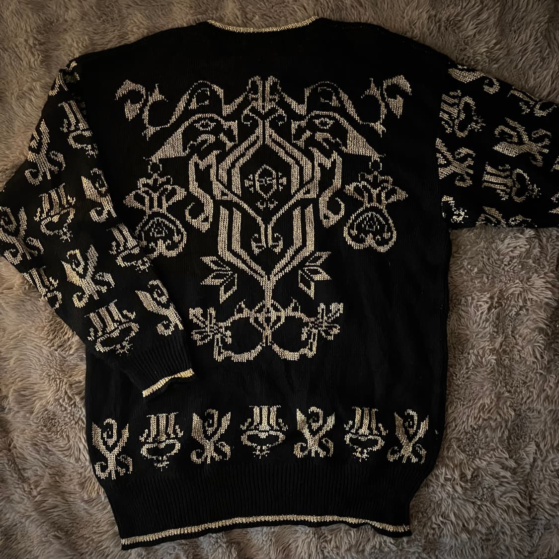 갸루 골드디테일 니트 상품이미지3