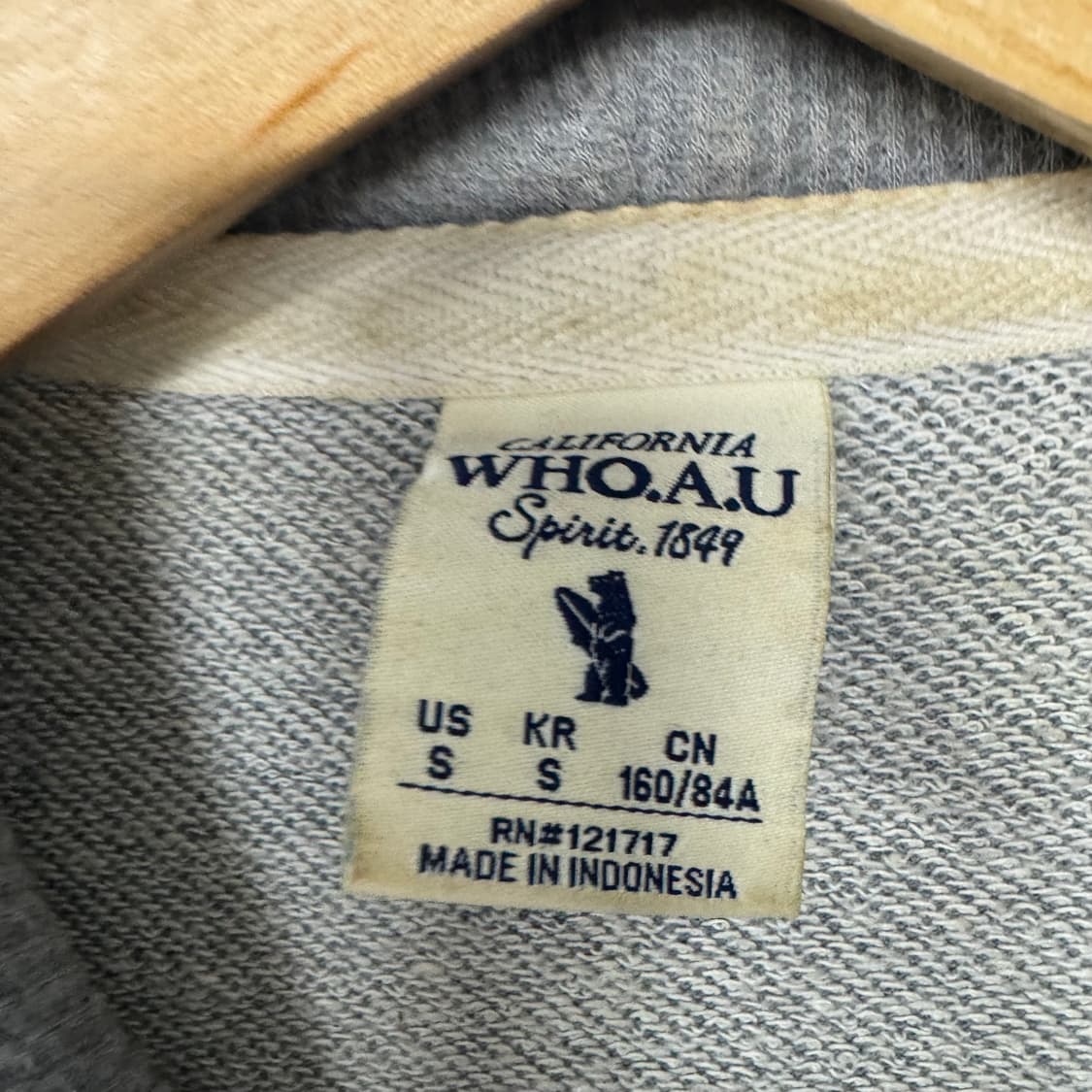 후아유 아치로고 후드집업 상품이미지3