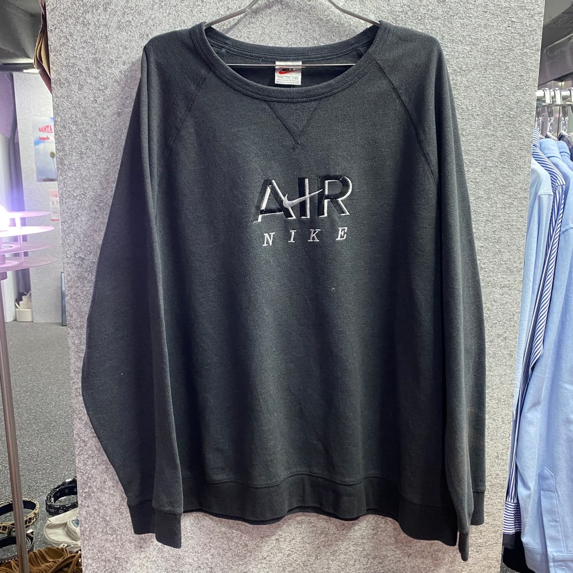 나이키 에어 스우시 그레이 스웻셔츠 B2834 상품이미지2