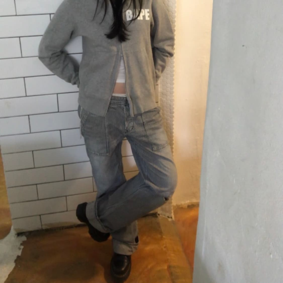 Japanese Brand 히코리 스트라이프 팬츠 / 40 사이즈 상품이미지8