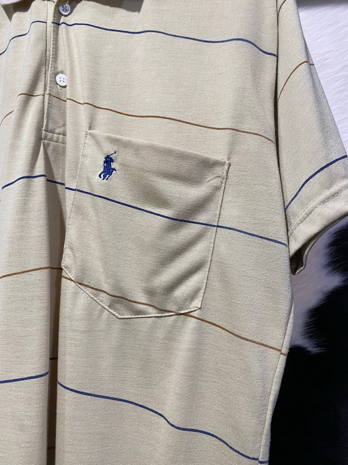 Polo Ralph Lauren 멀티 스트라이프 포켓 반팔 티셔츠 상품이미지3