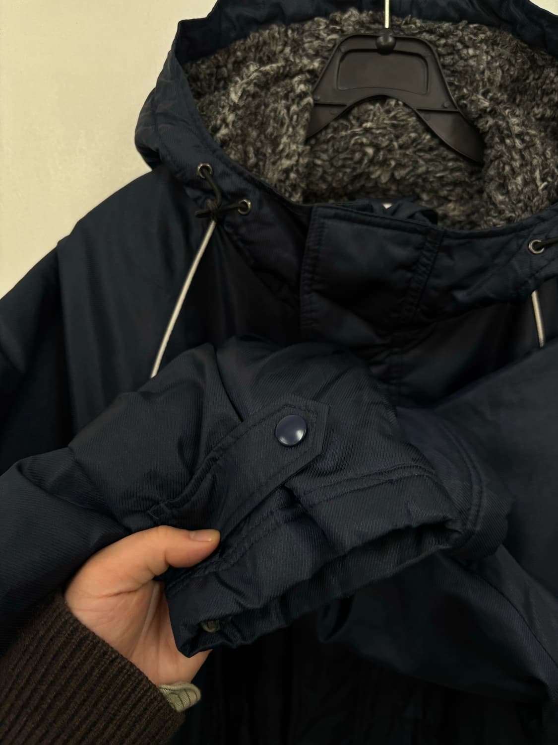 나이키 올드스쿨 양털 롱 돕바점퍼 상품이미지4