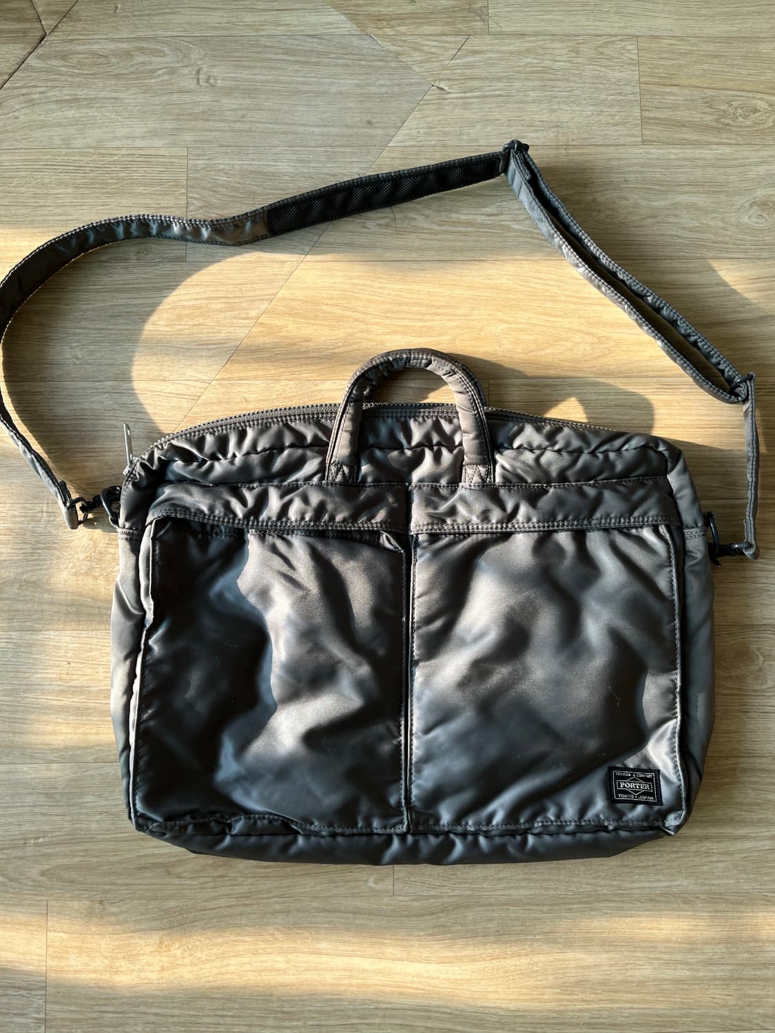 요시다 포터 탱커 2way 브리프케이스 실버 그레이 622-79311 상품이미지2