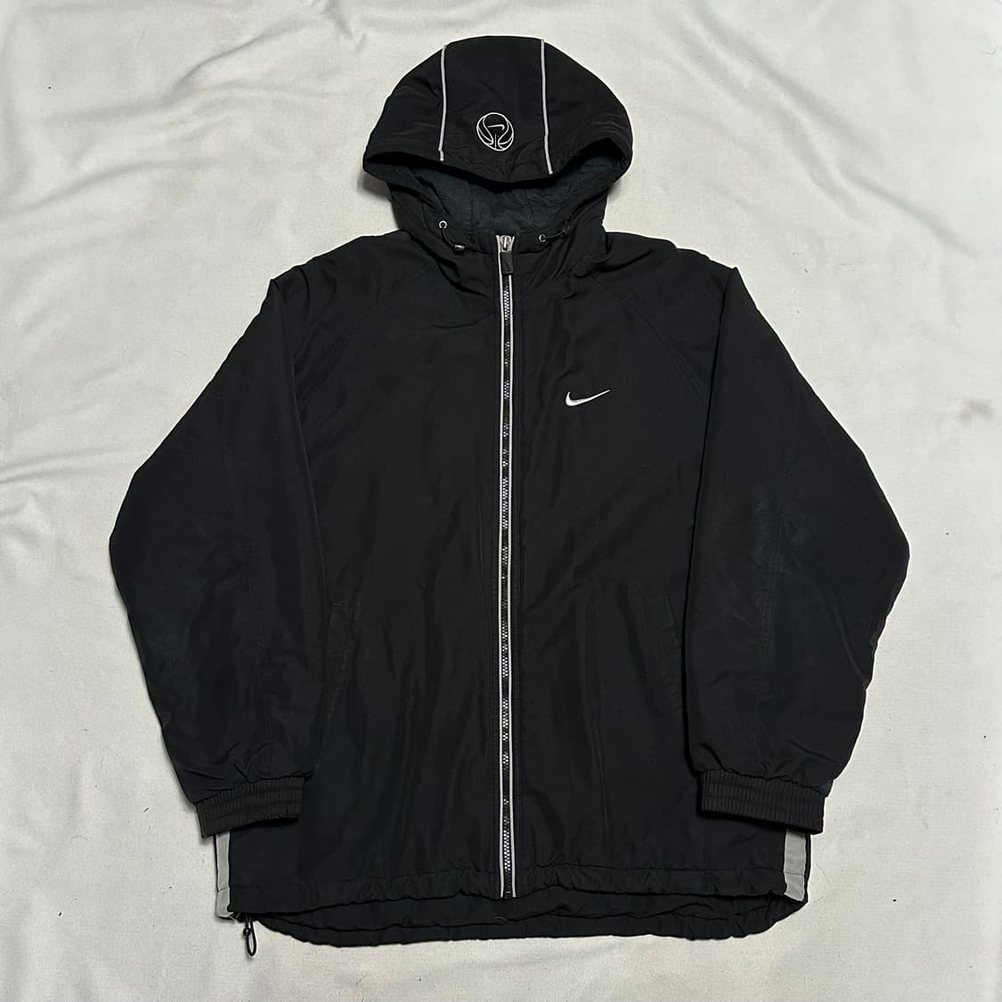 L 나이키 올드스쿨 블랙 후드 점퍼 상품이미지2