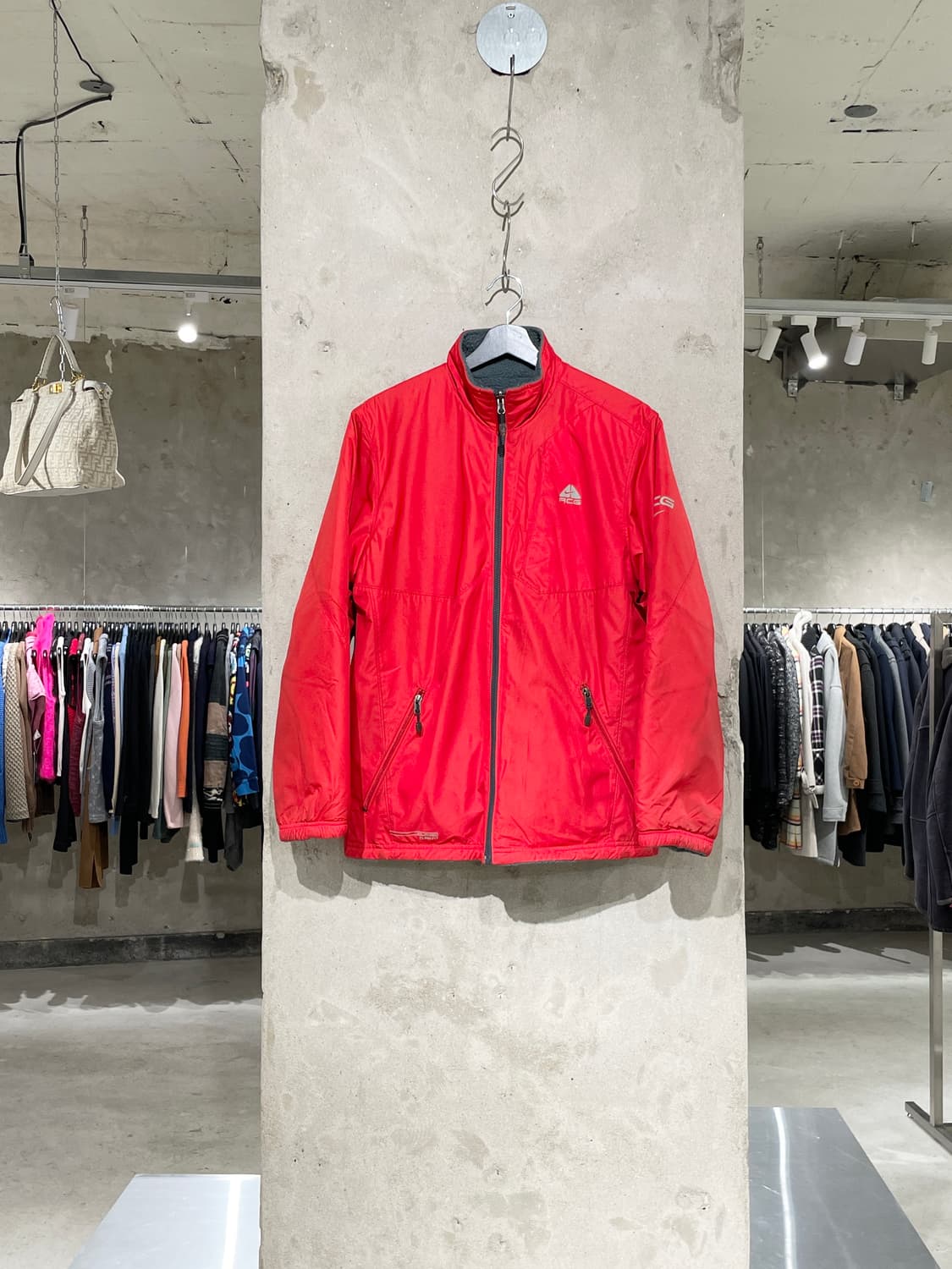 나이키 acg 레드 앤 그레이 클리마 핏 리버시블 플리스 자켓 상품이미지5