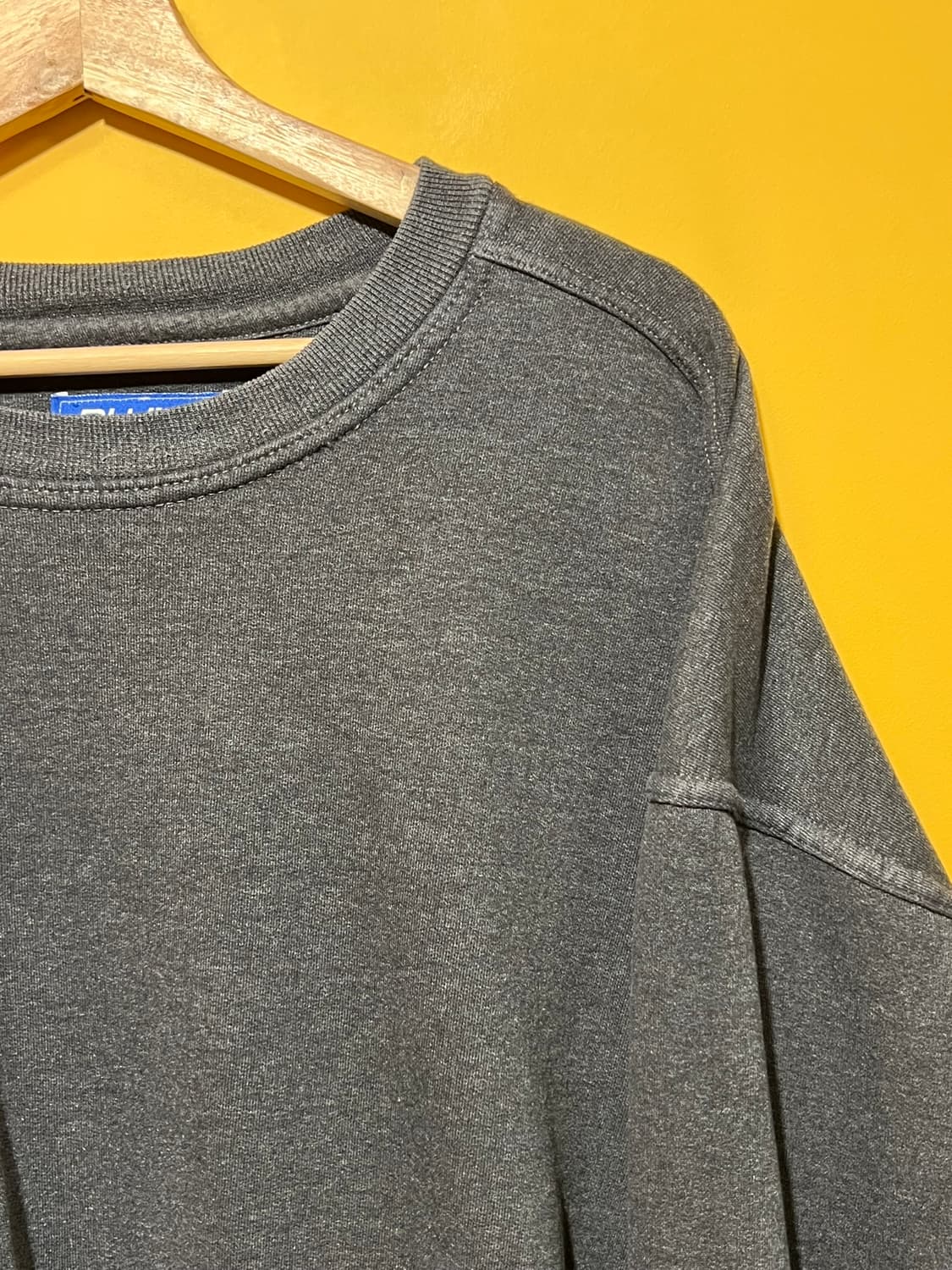 90s [2XL] 러셀 플루마 빈티지 맨투맨 차콜 그레이 상품이미지2