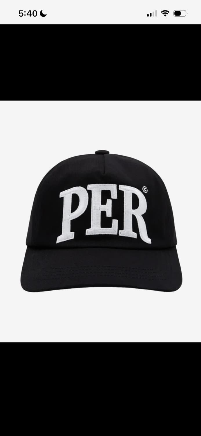 퍼머넌트아카이브 5-PANEL PER CAP BLACK 상품이미지1