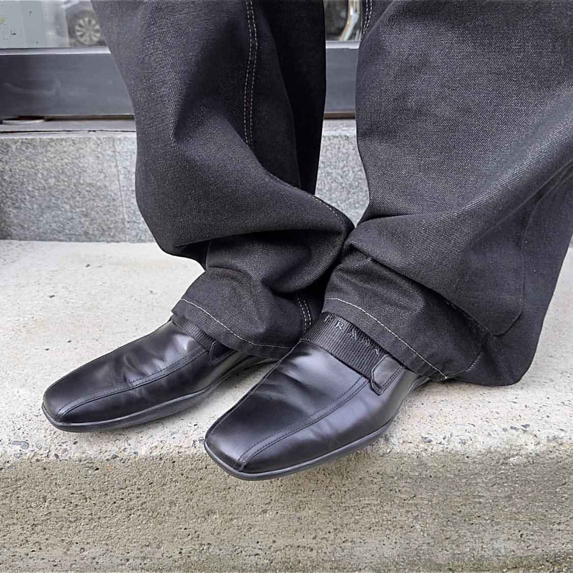 00s 블랙 프라다 스포츠 로퍼 260-265가능 상품이미지8