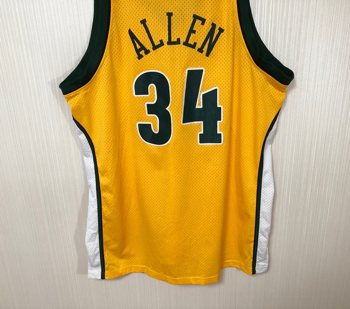 NBA 리복 04-05 시애틀슈퍼소닉스 올드유니폼 2XL(해외) 레이앨런 상품이미지10