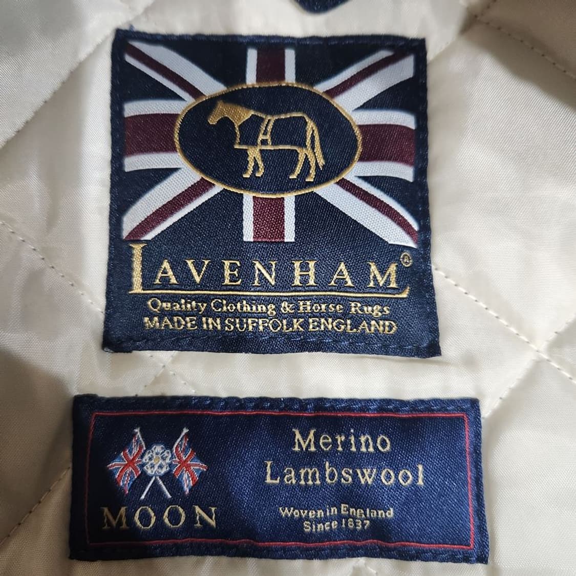 [여36]라벤햄 그레이 양모 퀼팅 자켓[Y61-198] 상품이미지8