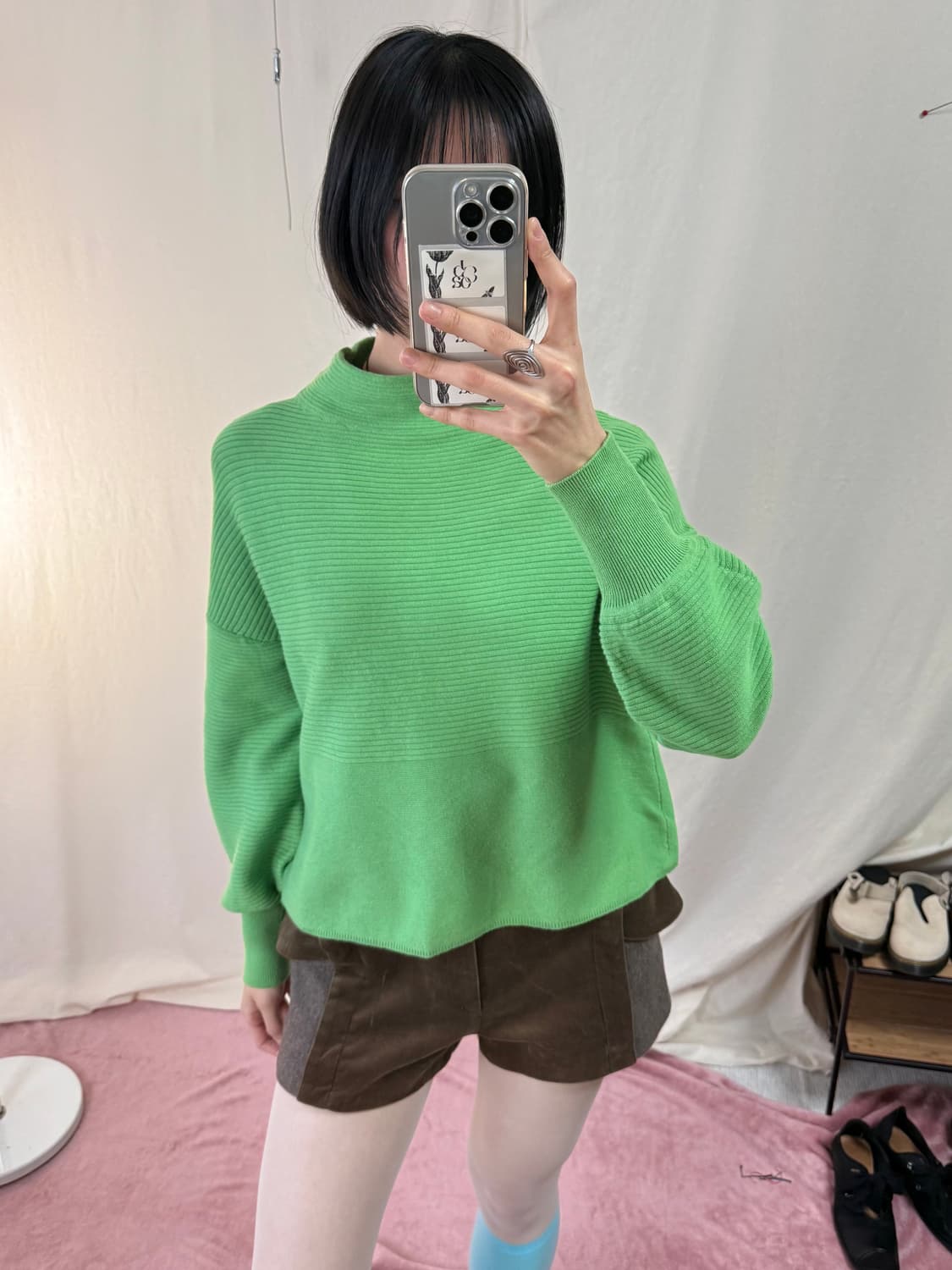 Hiroko Bis 모크넥 벌룬 니트 🍈 상품이미지2