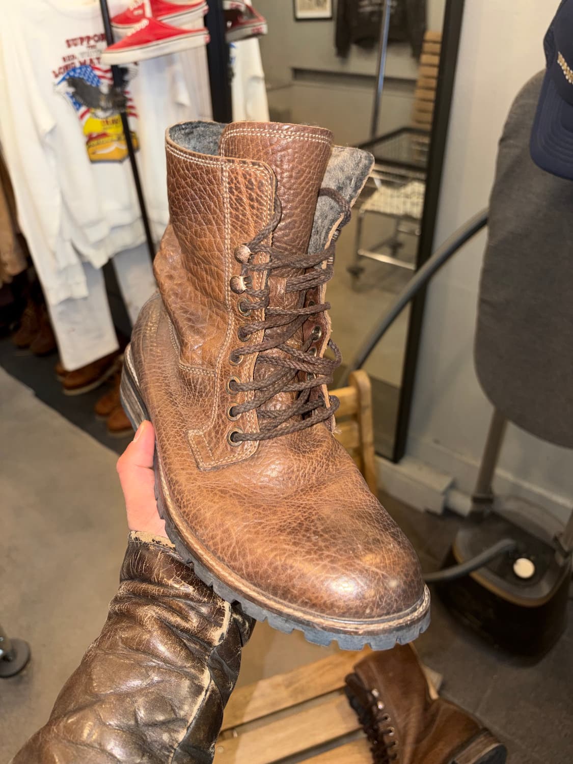 Buffalo leather aging service boots 상품이미지6