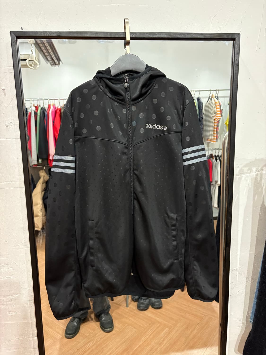 Adidas 도트 후드집업 상품이미지3