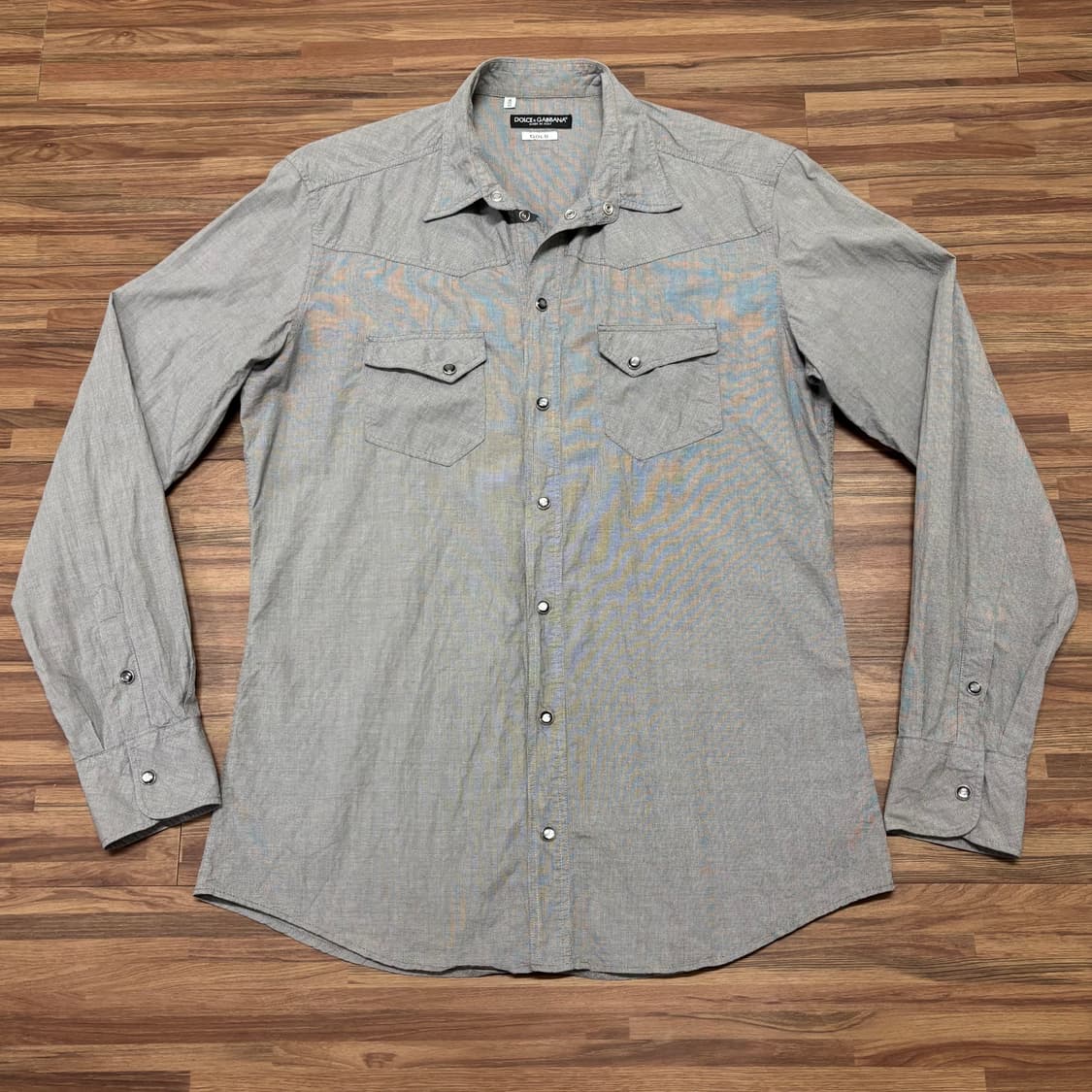 매장판 이태리제 돌체앤가바나 골드 웨스턴 하운드투스 그레이 셔츠 남방 상품이미지1