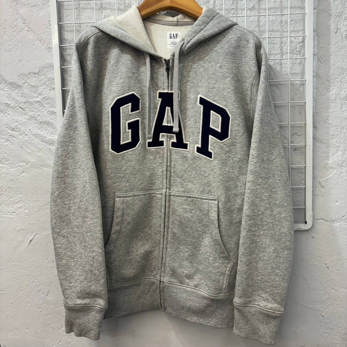GAP 갭 빈티지 그레이 후드집업 S 상품이미지1
