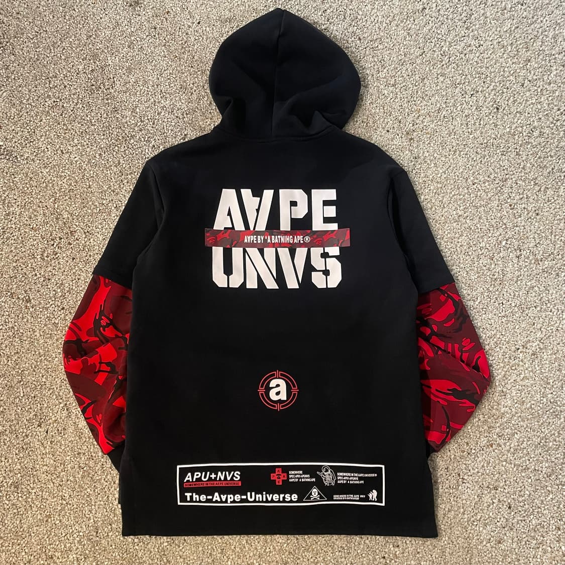에이프 반집업 후드 상품이미지4