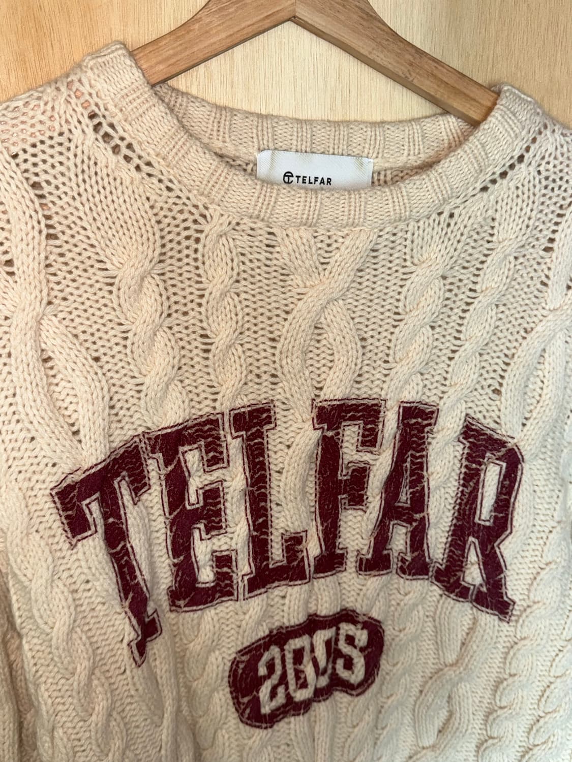 텔파 케이블 니트 m/l 상품이미지2