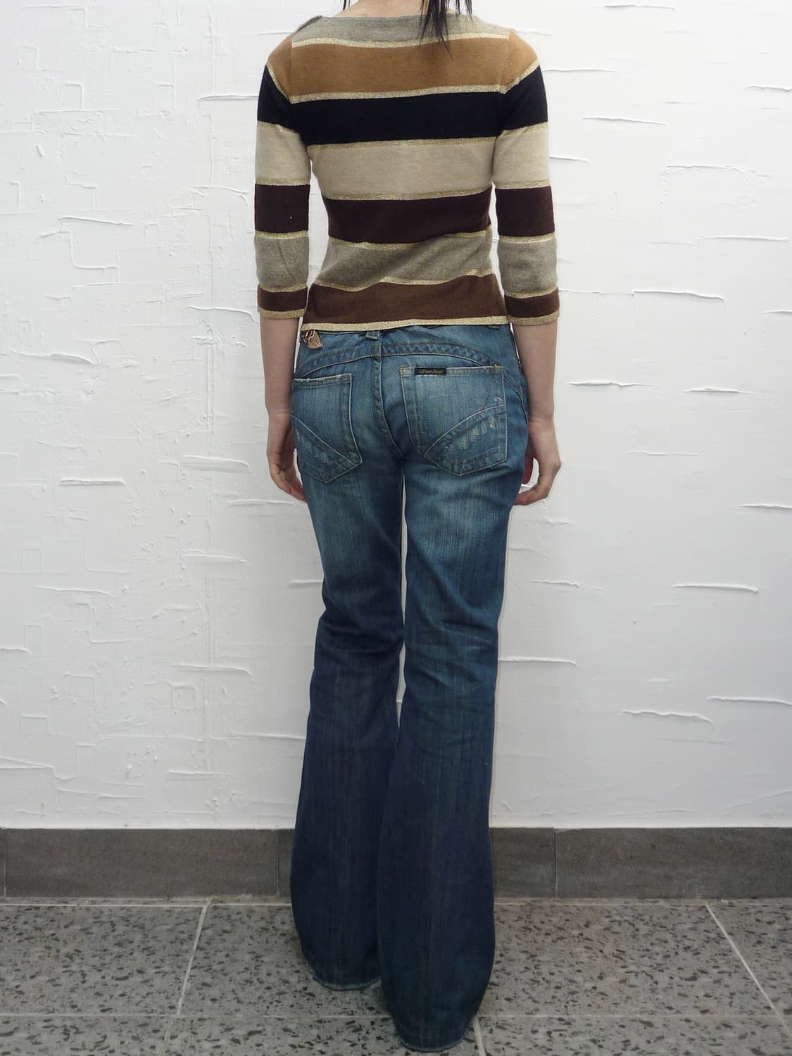 gold perl lined knit 상품이미지3