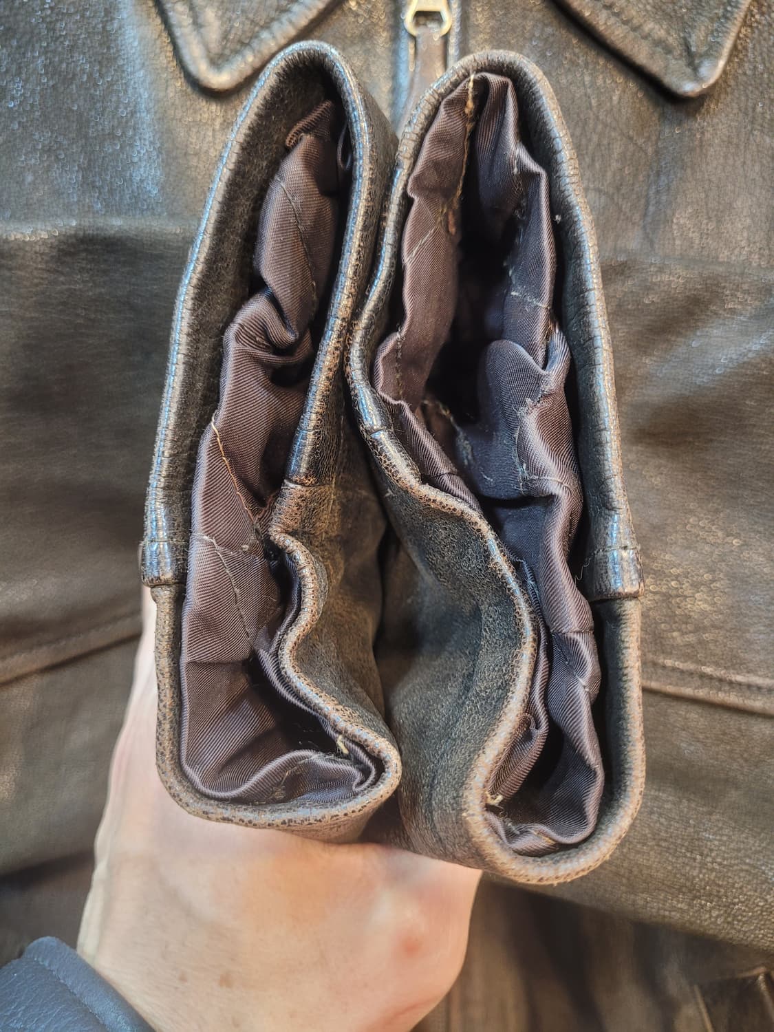 90' Lee 리 가죽 자켓 브라운 100 상품이미지7