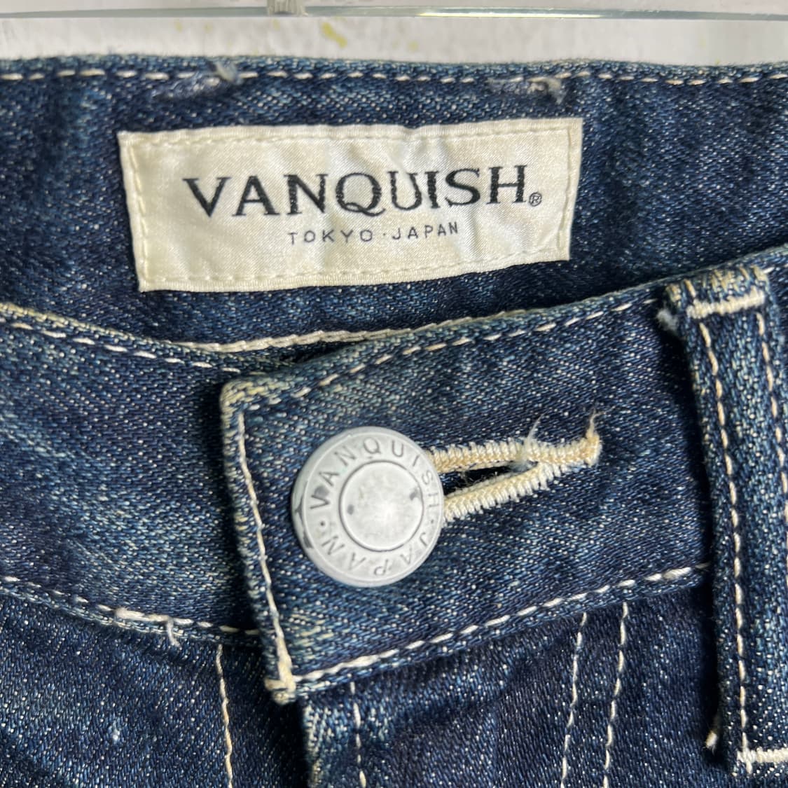 VANQUISH 뱅키쉬 워싱 세미 부츠컷 데님 팬츠 34 상품이미지3