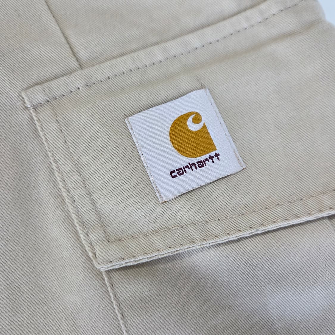 칼하트 PACCBET SCRIPT SWEAT 팬츠 베이지 M 상품이미지3