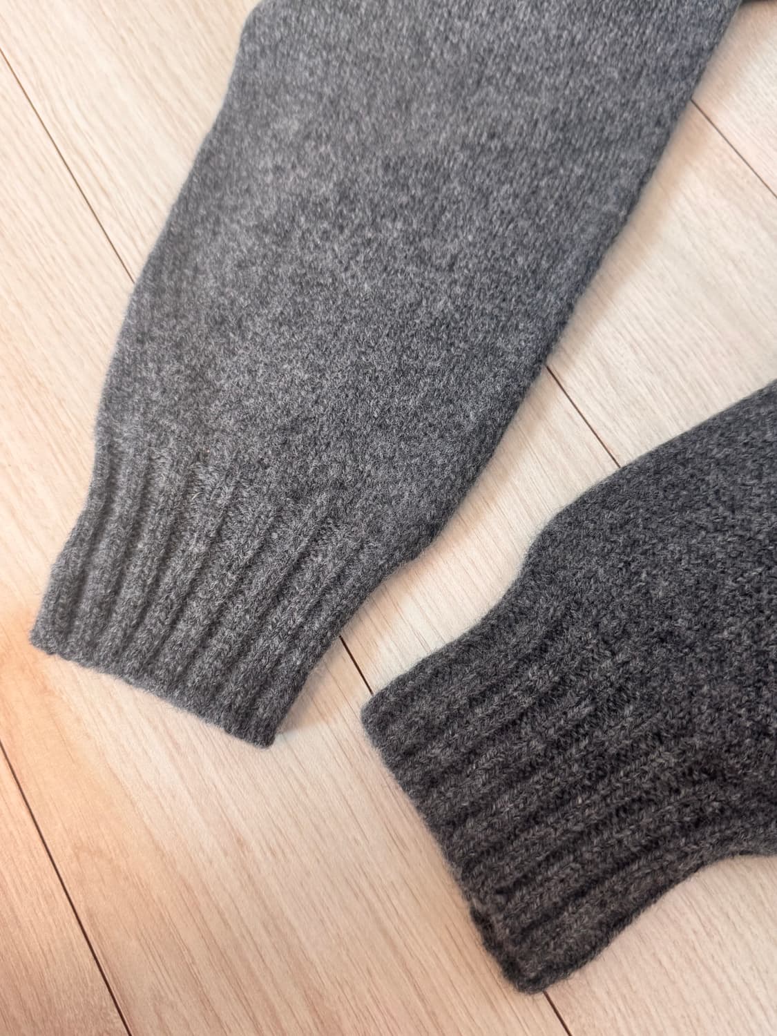 할리 오브 스코틀랜드 울 가디건 L 그레이 (새상품) 상품이미지7