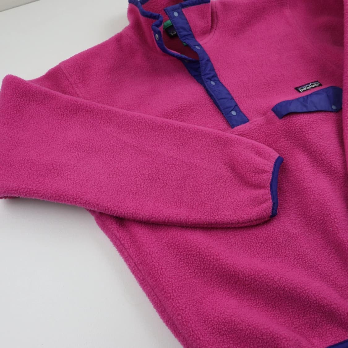 90s 파타고니아 신칠라 스냅-T 핑크/퍼플/민트 USA 상품이미지5