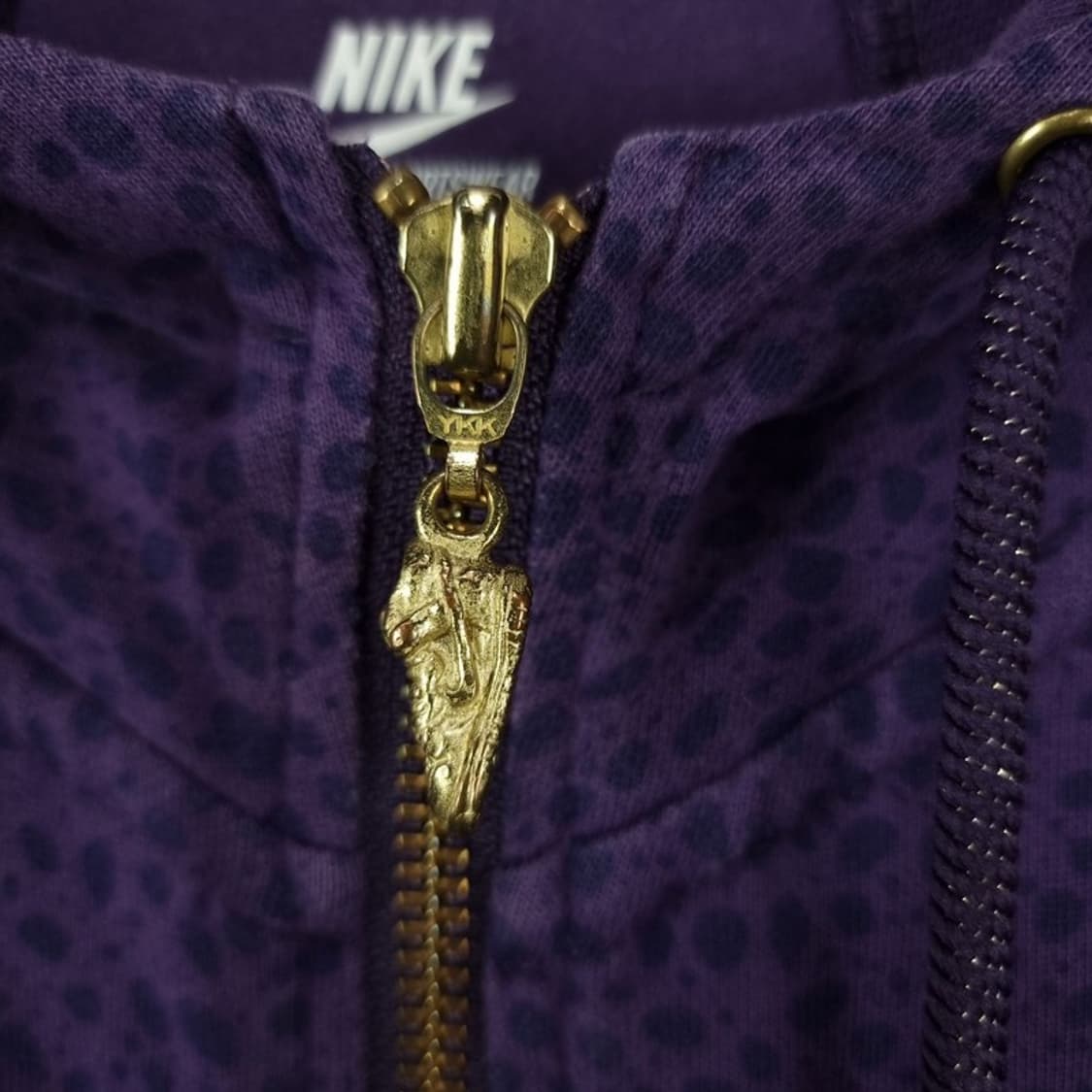 [나이키] 로고 프린팅 레오파드 패턴 후드 집업 퍼플 M20089 상품이미지8