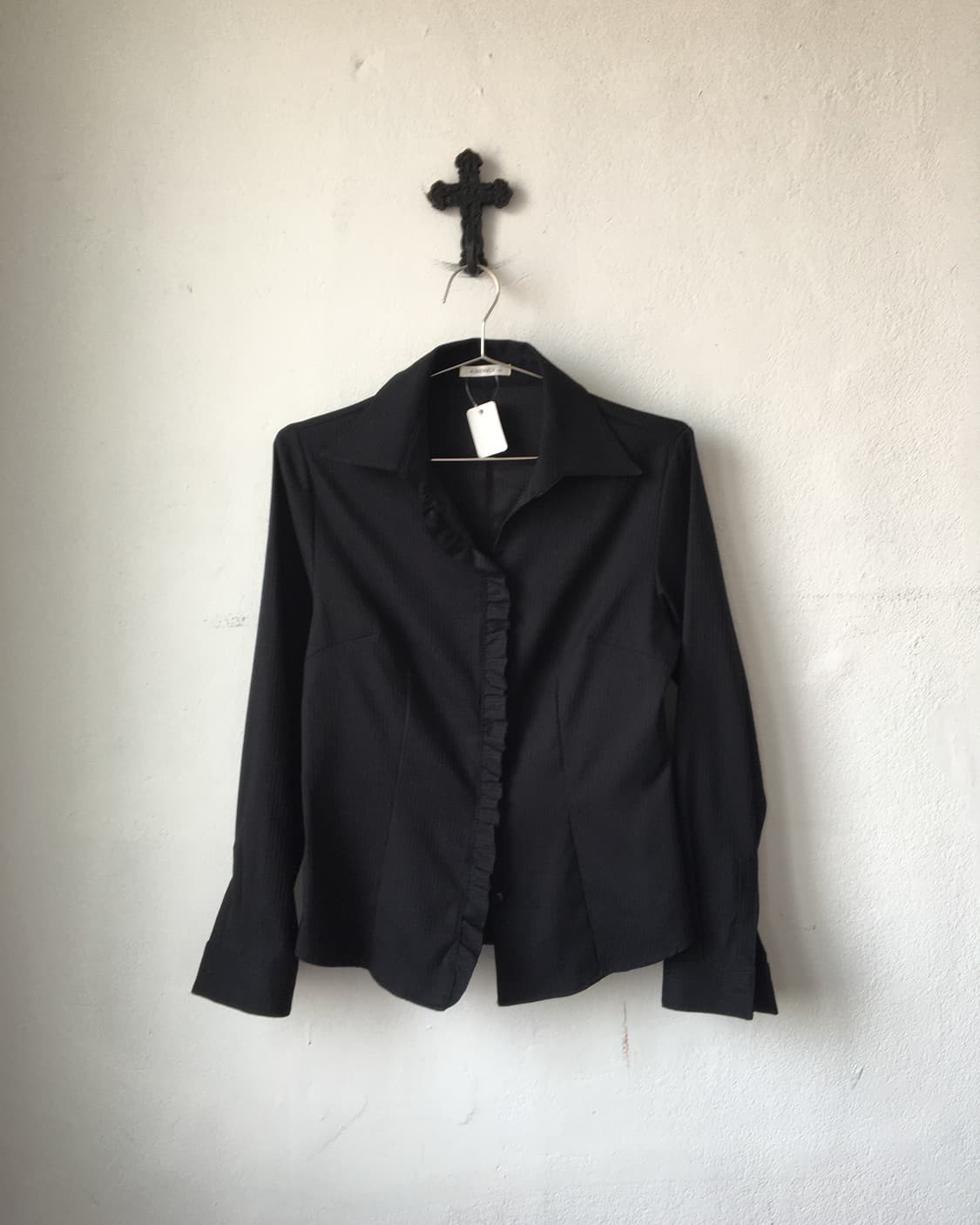 Frill line point shirt 상품이미지1