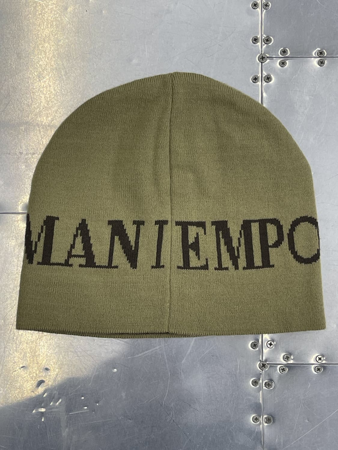 엠포리오 아르마니 스펠 로고 아크릴 비니 상품이미지2