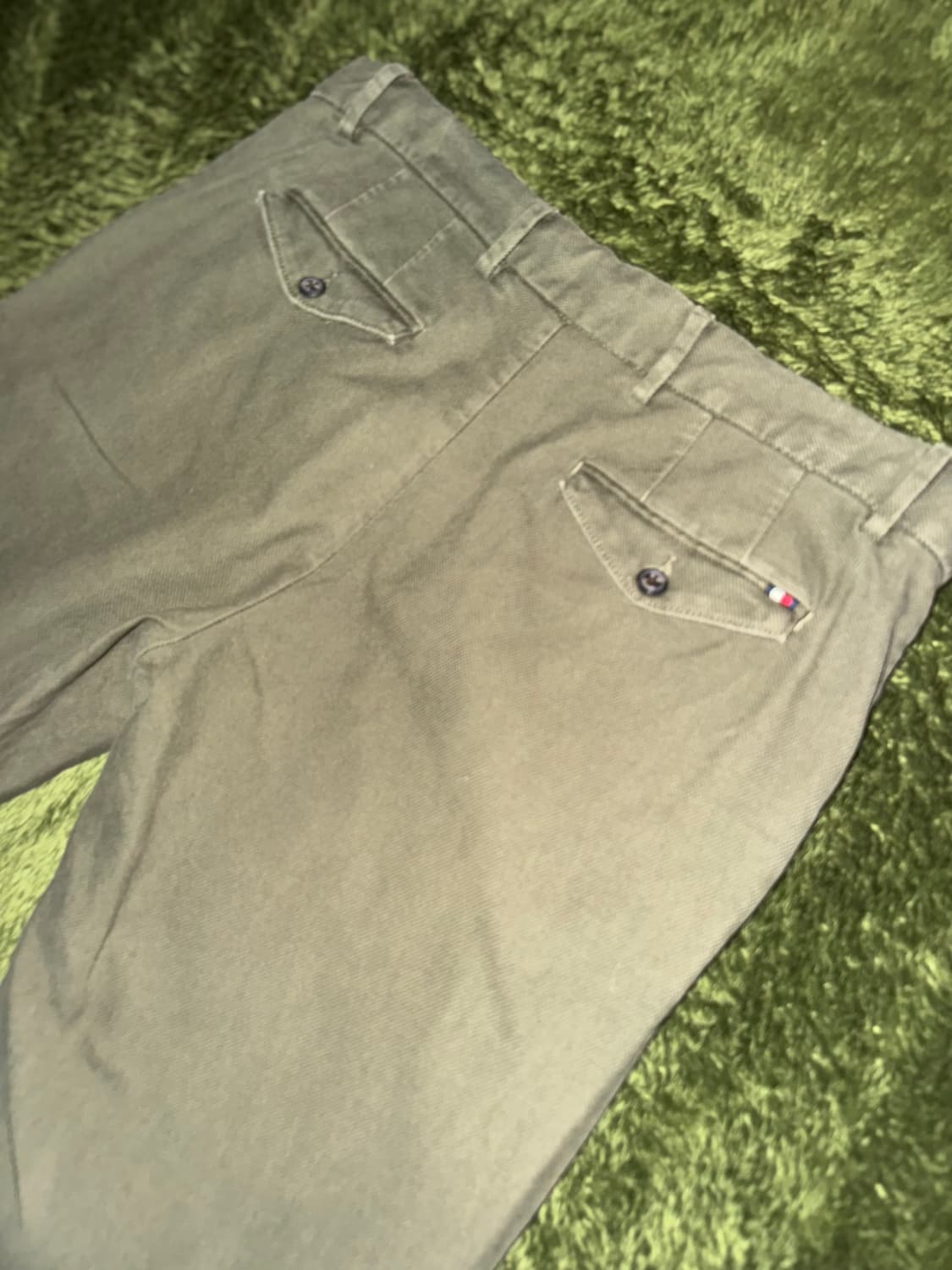 [36X32] 타미힐피거 DENTON 텍스쳐드 코튼 트라우저 올리브 상품이미지9