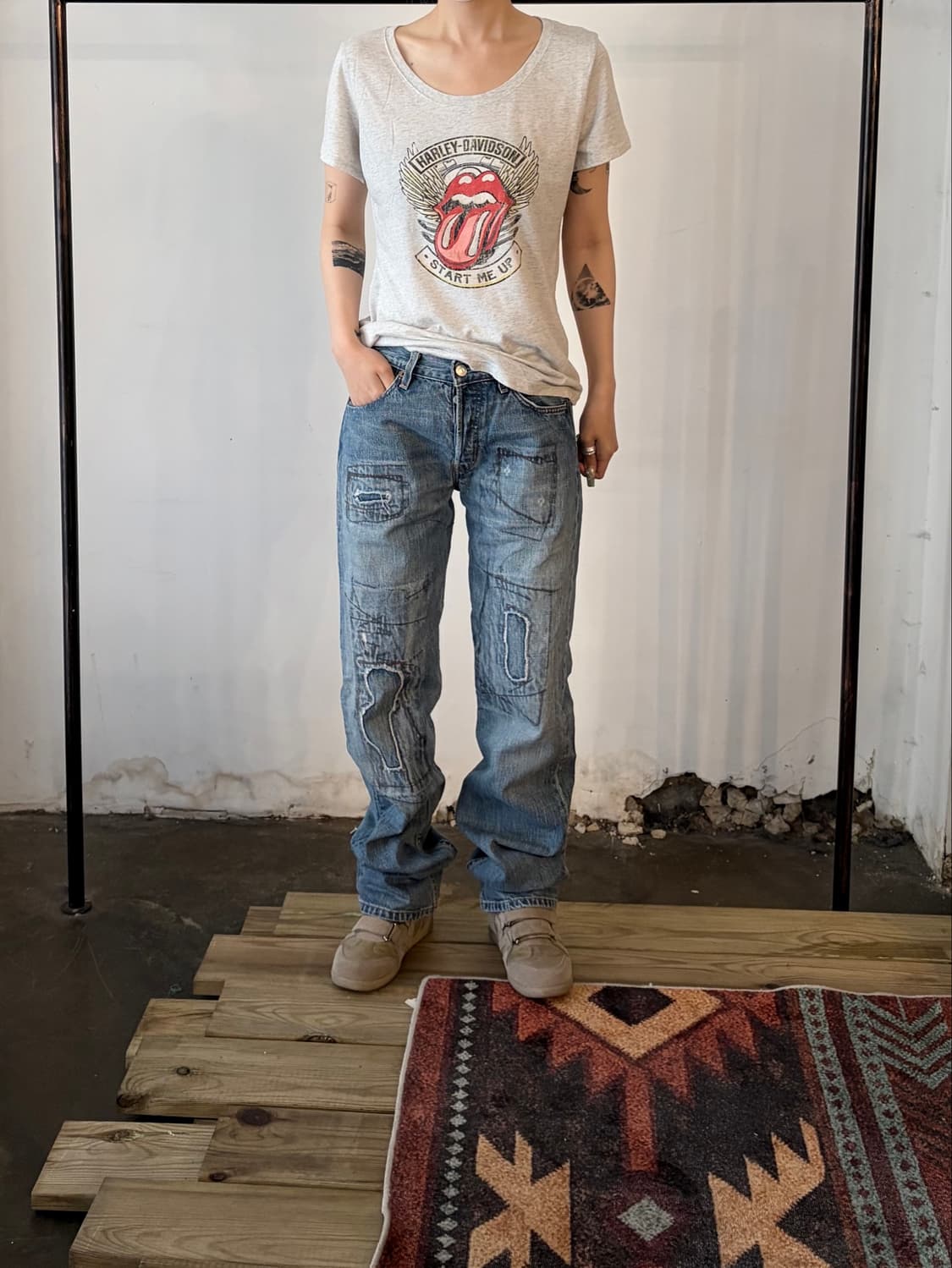     Levi’s 501 아트 리페어 스트레이트 데님 상품이미지5