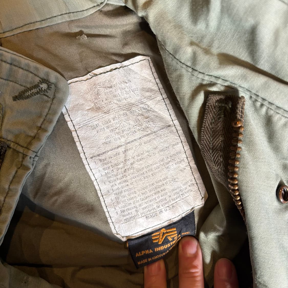 미국 알파 인더스트리 m65 필드 자켓 상품이미지7