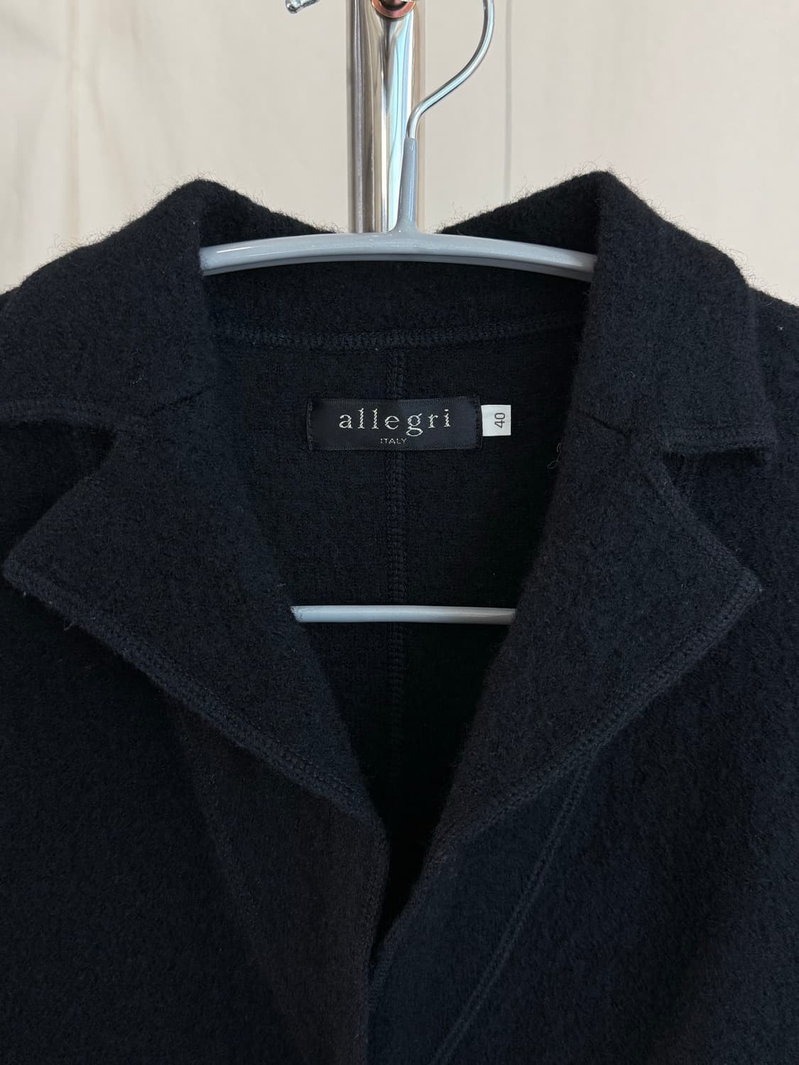 Allegri 알레그리 블랙 축융 울 자켓 상품이미지7
