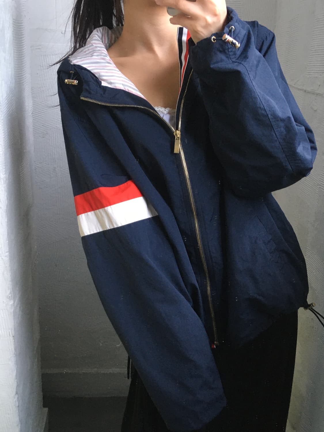 Thom Browne 톰브라운 암 스트라이프 후드 자켓 상품이미지1