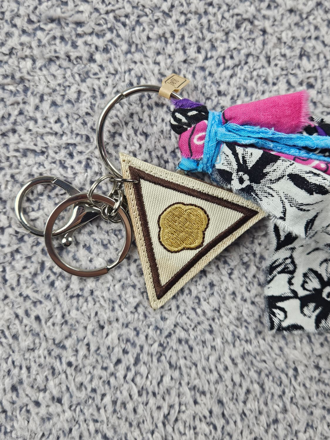 핸드메이드 커스텀 패치 반다나 카라비너 키링 / 10678 상품이미지4