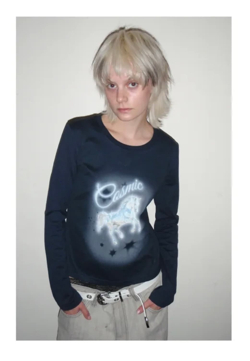 ERTR Cosmic Horse 코스믹 홀스 롱슬리브 네이비 상품이미지1