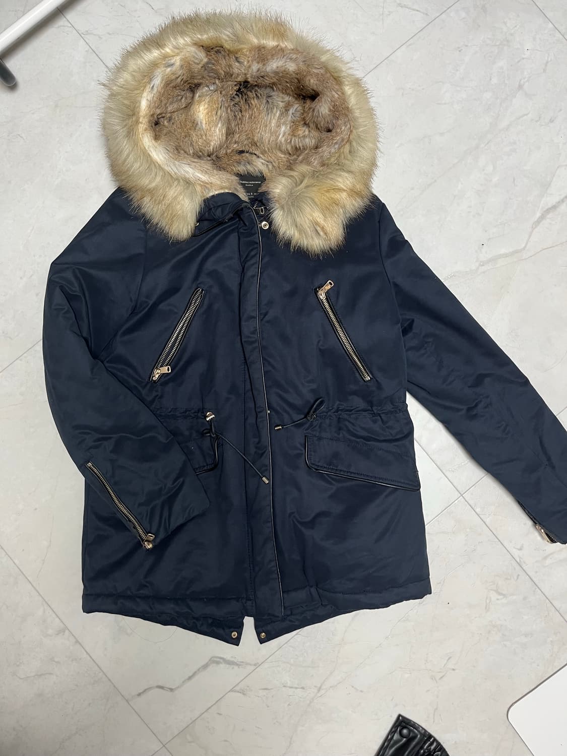 자라 퍼 패딩 상품이미지1